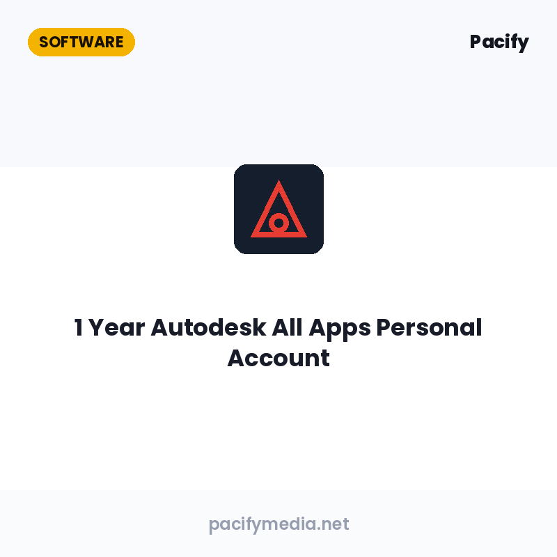1 Year Autodesk All Apps Personal Account