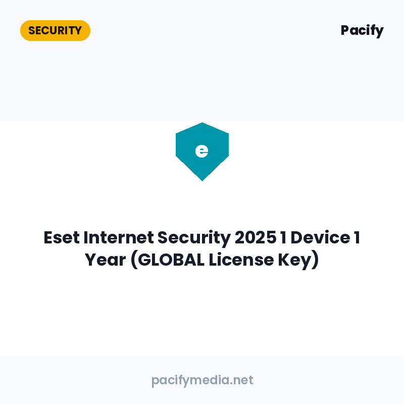 Eset Internet Security 2025 1 Device 1 Year (GLOBAL License Key)