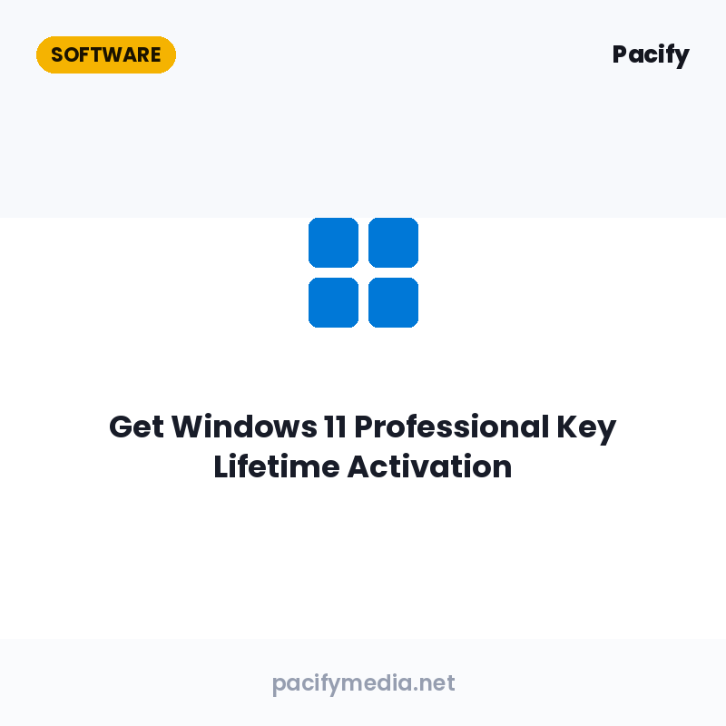 Get Windows 11 Professional Key Lifetime Activation