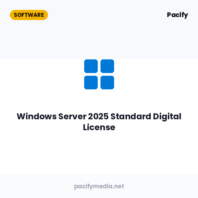 Windows Server 2025 Standard Digital License